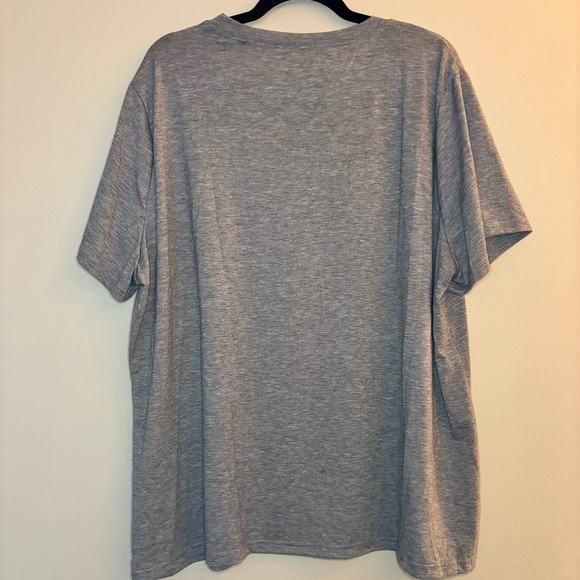 “Fueled By Iced Coffee and Anxiety” Grey Cotton Graphic Tee Size 4X - Picture 6 of 7